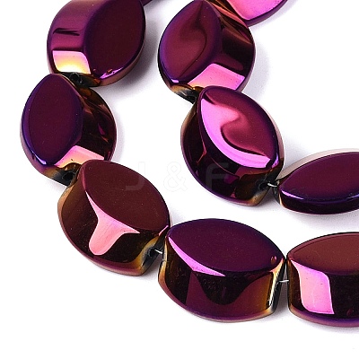 Electroplate Glass Beads Strands EGLA-Q134-02A-A04-1