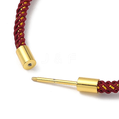 Braided Nylon Cord Bracelet Making MAK-L043-01G-1