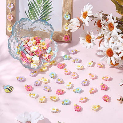 200pcs Macaron Color Opaque Resin Decoden Cabochons CRES-SC0003-27-1