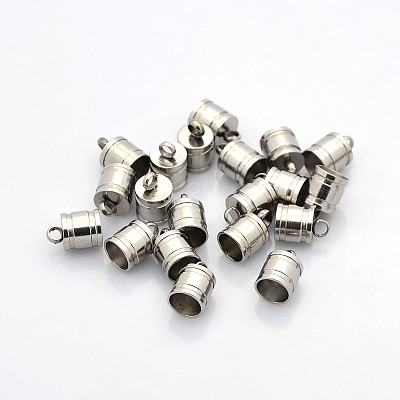 Tarnish Resistant 201 Stainless Steel Cord Ends STAS-N034-09-1
