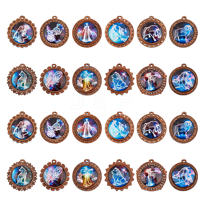Glass Pendants WOOD-NB0001-63B-1