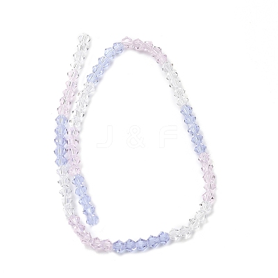 Transparent Gradient Color Glass Beads Strands GLAA-F131-01A-02-1