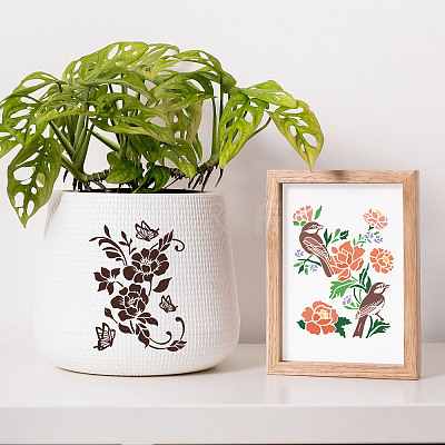 Self-Adhesive Silk Screen Printing Stencil DIY-WH0638-041-1