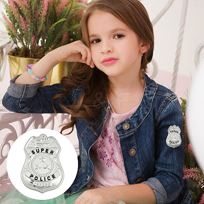 8Pcs Iron Alloy Badge Brooches JEWB-MA0001-03-1