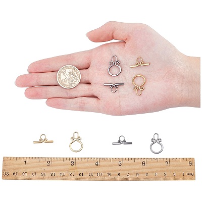 PVD Vacuum Plating 304 Stainless Steel Toggle Clasps STAS-UN0010-31-1