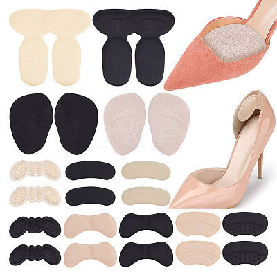 12 Style Foam Heel Grips AJEW-PH0004-46-1