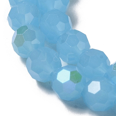 Imitation Jade Glass Beads Strands EGLA-A035-J8mm-L07-1