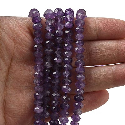 Natural Amethyst Bead Strands G-D344-A37-01-1