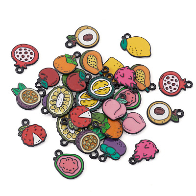 30Pcs 15 Styles Alloy Enamel Pendants ENAM-TA0003-31-1