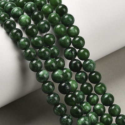 Natural Malaysia Jade Beads Strands G-A146-6mm-B04-1