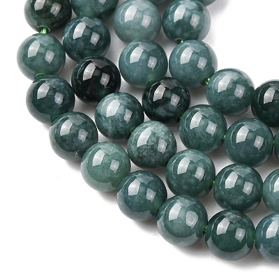 Natural Blue Jade Beads Strands G-H341-6mm-02-1