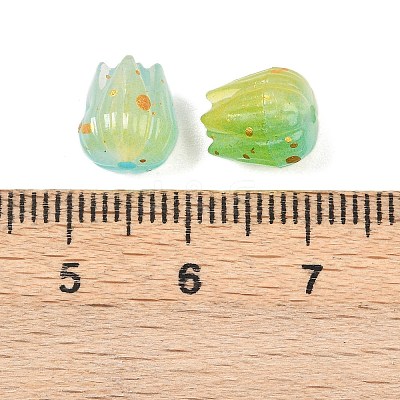 Opaque Acrylic Beads OACR-G054-04F-1