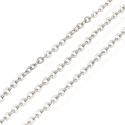 Rack Plating Brass Cable Chains CHC-M001-01P-1