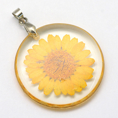 Alloy Resin Pendants X-RESI-S321-06-1