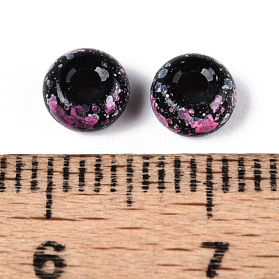3/0 Baking Paint Glass Beads GLAA-G118-02G-1