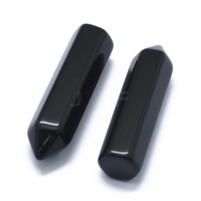 Natural Obsidian Pointed Beads G-G795-02-11-1