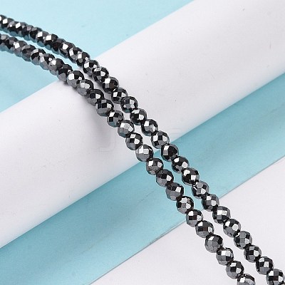 Electroplate Non-magnetic Synthetic Hematite Beads Strands G-L487-C-15-1