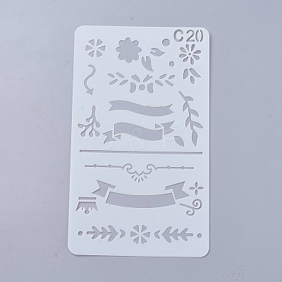 Plastic Reusable Drawing Painting Stencils Templates DIY-WH0047-20-1