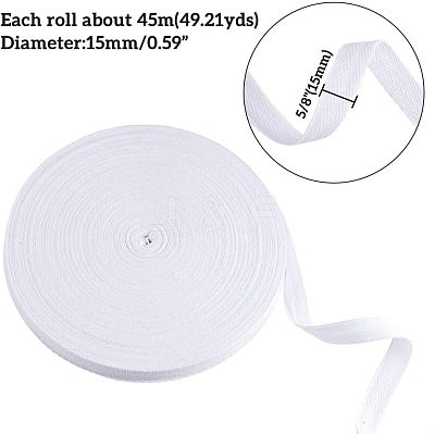 Cotton Ribbons OCOR-WH0032-49B-1