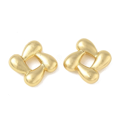Brass European Beads KK-CBAFC6C-04G-1