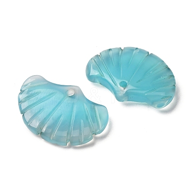 Natural Blue Agate Pendants G-NH0006-01K-1