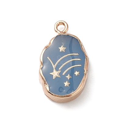 Natural Quartz Dyed Pendants X-G-K333-01E-1