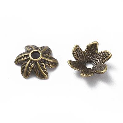 Tibetan Style Bead Caps TIBEB-LF9396YKG-AB-LF-1