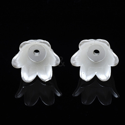 Spray Paint ABS Plastic Imitation Pearl Beads MACR-N013-001-1