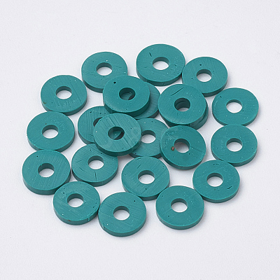 Handmade Polymer Clay Beads X-CLAY-R067-6.0mm-07-1