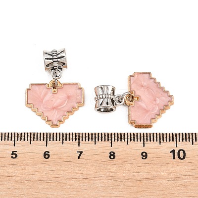 Alloy Enamel European Dangle Charms PALLOY-YW012-02-1