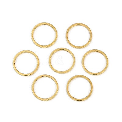 Rack Plating Brass Linking Rings KK-P286-01B-G-1