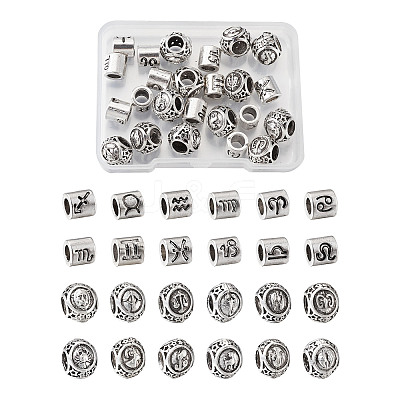 Alloy European Beads PALLOY-TA0002-19AS-RS-1