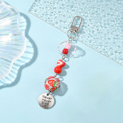Handmade Polymer Clay & Acrylic & Resin & Glass Pendant Decorations KEYC-FS00037-06-1
