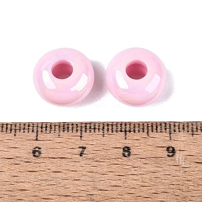Opaque Acrylic European Beads OACR-E033-19L-1