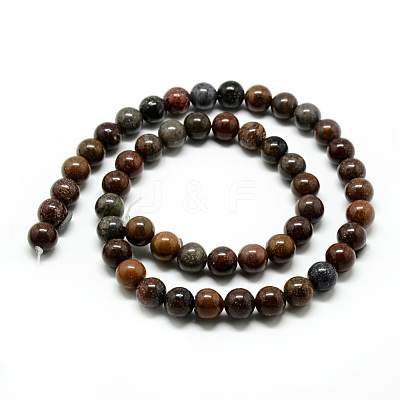 Natural Mookaite Beads Strands G-Q462-48-6mm-1