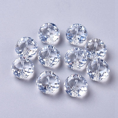 Electorplated Glass Beads EGLA-E005-08-1