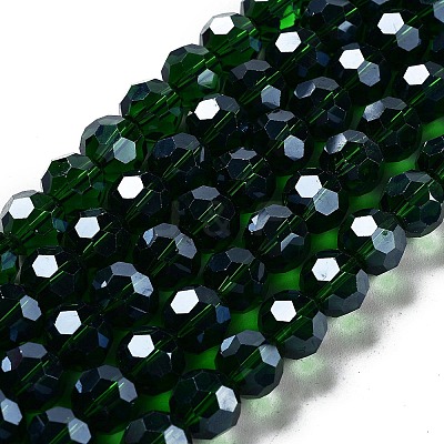 Electroplate Transparent Glass Beads Strands EGLA-A035-T10mm-A10-1