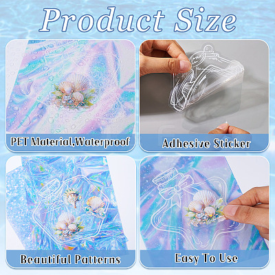 3Sets 3 Styles PET Waterproof Decorative Stickers DIY-TA0010-64A-1