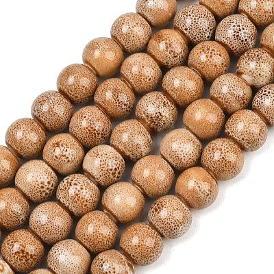 Handmade Fancy Antique Glazed Porcelain Ceramic Round Beads Strands PORC-L019-13mm-06-1