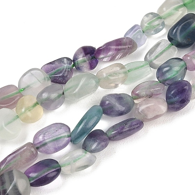 Natural Fluorite Beads Strands G-K395-B07-01-1