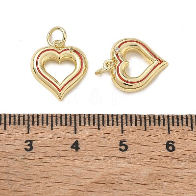 Brass & Enamel Pendants KK-CBAD360-07G-02-1