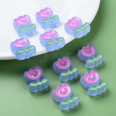 Transparent Acrylic Beads X-MACR-S374-03B-04-1