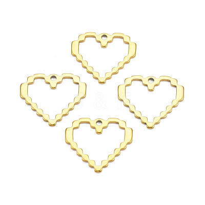 Ion Plating(IP) 201 Stainless Steel Pendants STAS-T063-173G-1