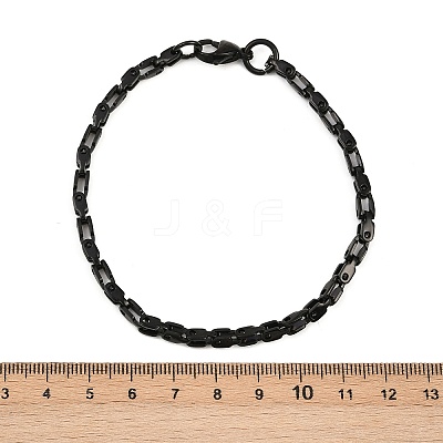 201 Stainless Steel Link Chain Bracelets for Men Women BJEW-B143-03EB-1