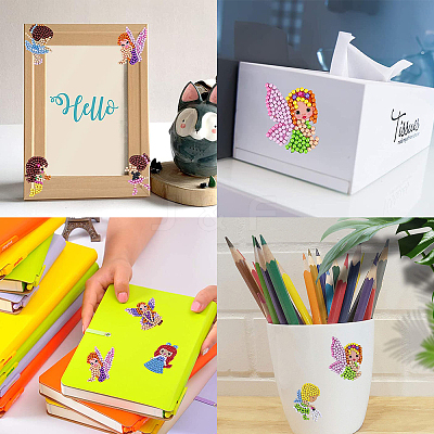 DIY Diamond Painting Stickers Kits For Kids DIY-SC0011-46-1