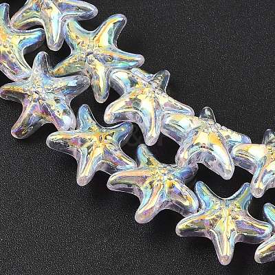 Electroplate Glass Beads Strands EGLA-P069-01A-AB08-1