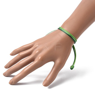 8Pcs 8 Colors Korean Waxed Polyester Cord Braided Bead Bracelets BJEW-FS00024-1