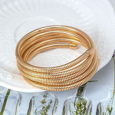 304 Stainless Steel Bangles BJEW-Q042-05G-1