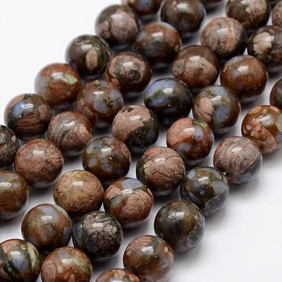 Natural Glaucophane Beads Strands G-K209-04A-12mm-1
