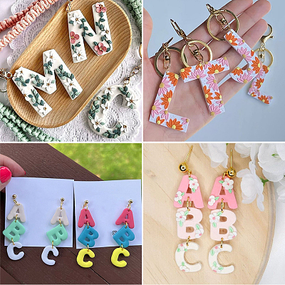 52Pcs 26 Styles Plastic Clay Molds DIY-SC0030-51-1